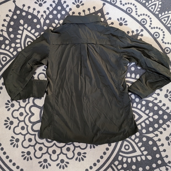 REI Olive Green Button Down Shirt Size XS - Picture 9 of 12